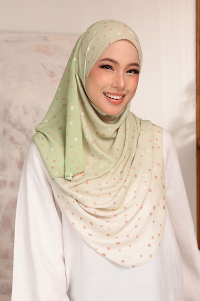 Aralyn Babes Printed DOTTY in Green Tea